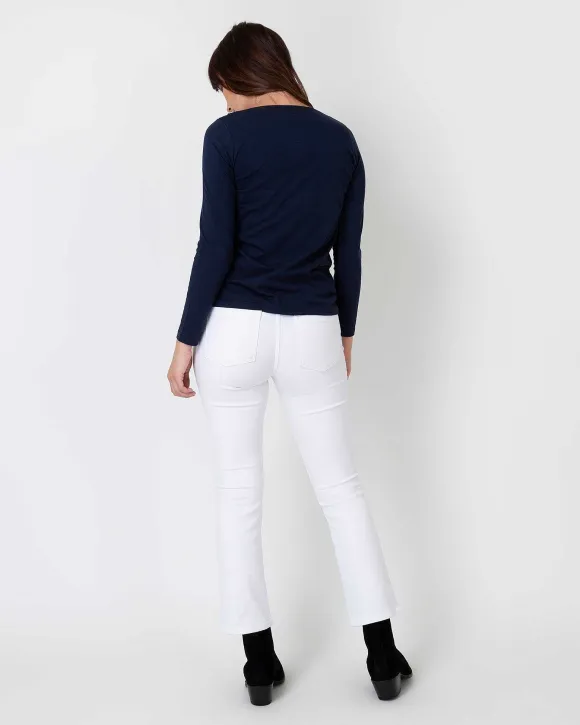 Long-Sleeved Boatneck Tee