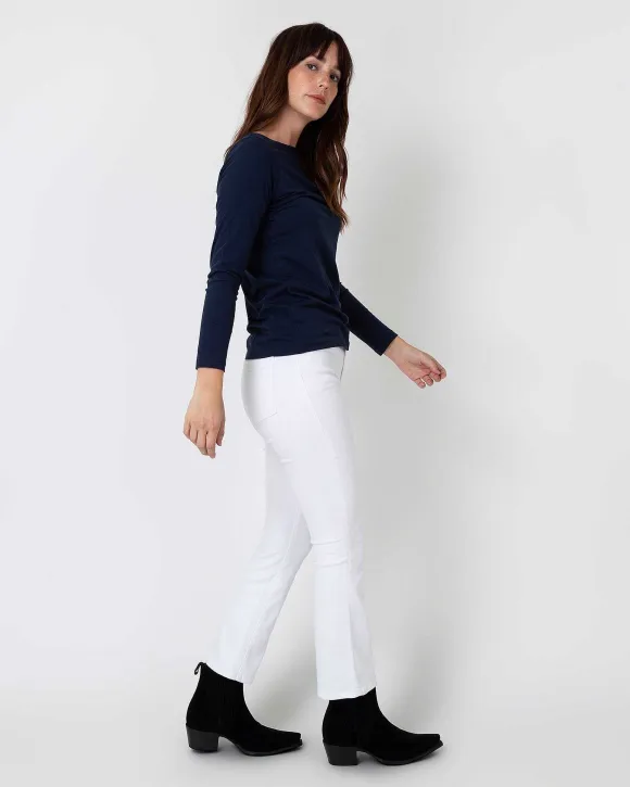 Long-Sleeved Boatneck Tee