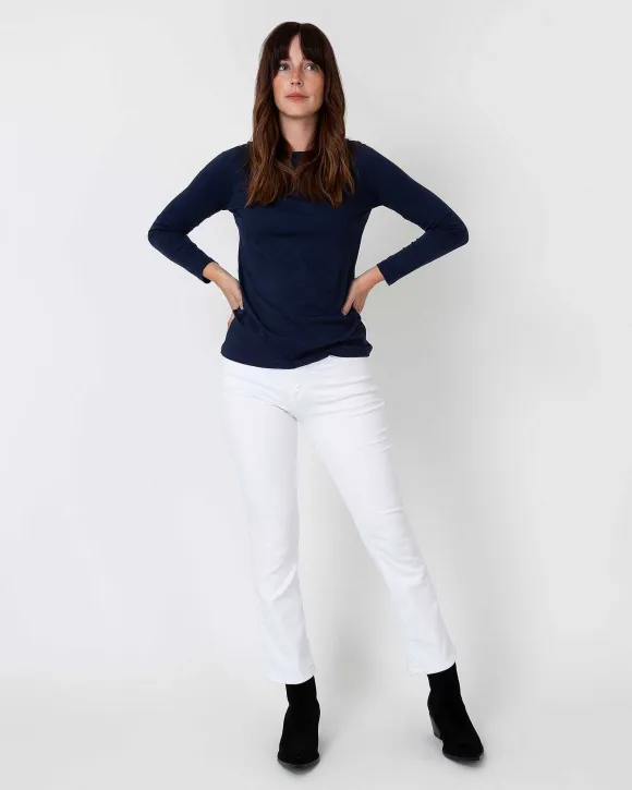 Long-Sleeved Boatneck Tee