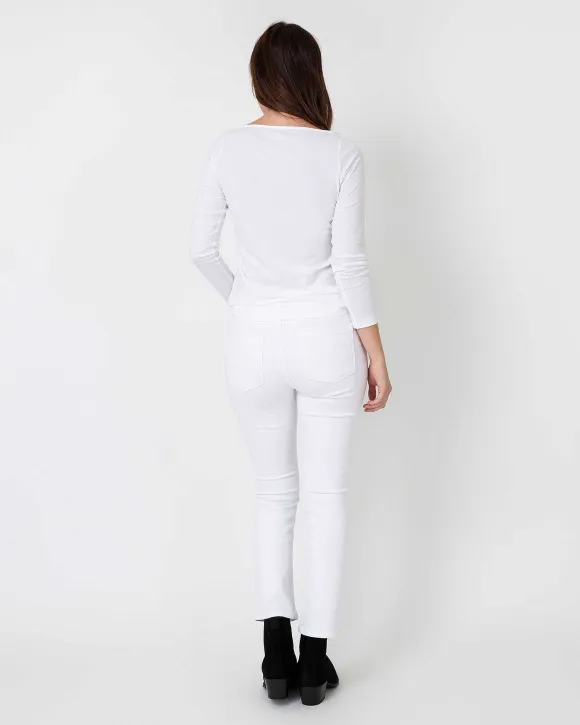 Long-Sleeved Boatneck Tee
