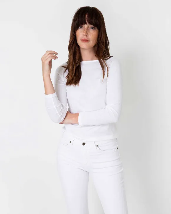 Long-Sleeved Boatneck Tee