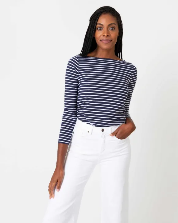 Long-Sleeved Boatneck Tee