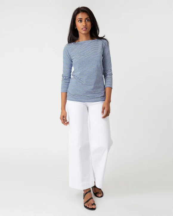 Long-Sleeved Boatneck Tee