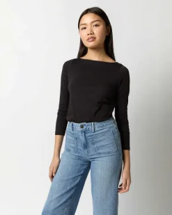 Long-Sleeved Boatneck Tee