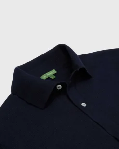 Long-Sleeved Full-Placket Sweater