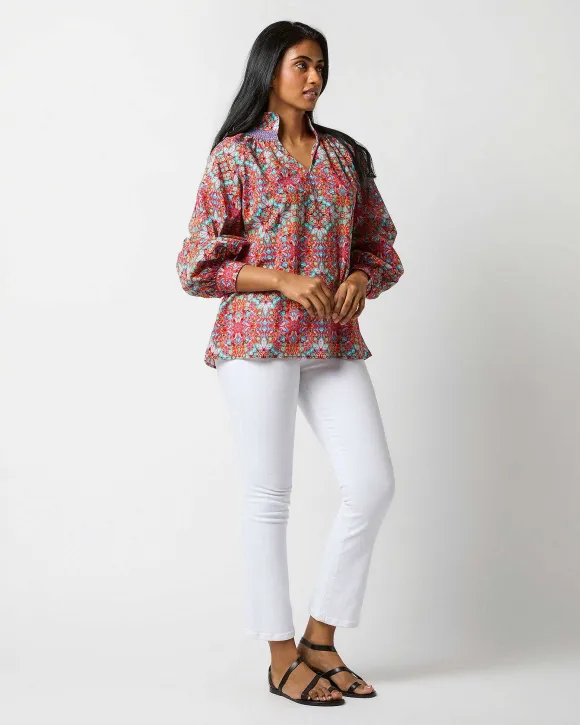 Long-Sleeved Maeve Smocking Top