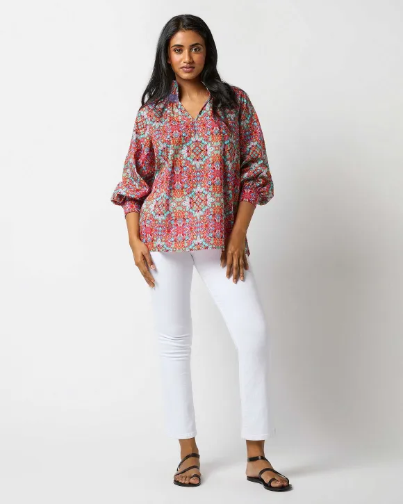 Long-Sleeved Maeve Smocking Top