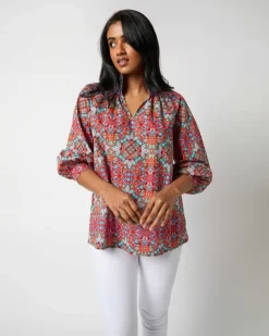 Long-Sleeved Maeve Smocking Top