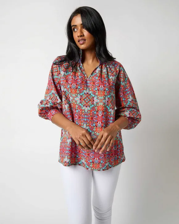 Long-Sleeved Maeve Smocking Top