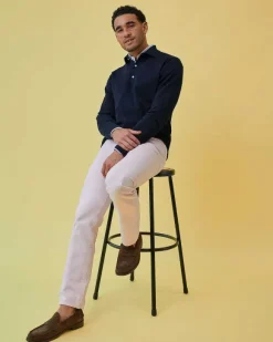 Long-Sleeved Rally Polo Sweater