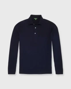 Long-Sleeved Rally Polo Sweater