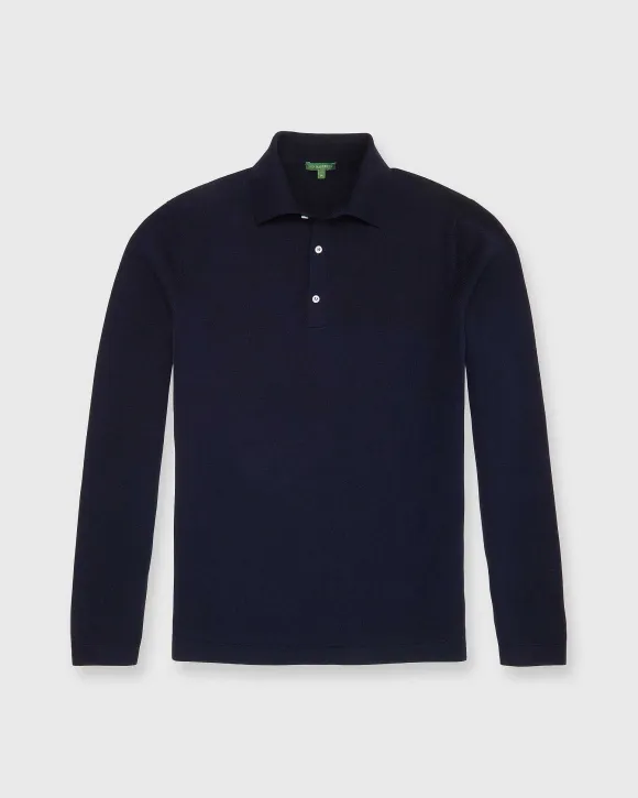 Long-Sleeved Rally Polo Sweater