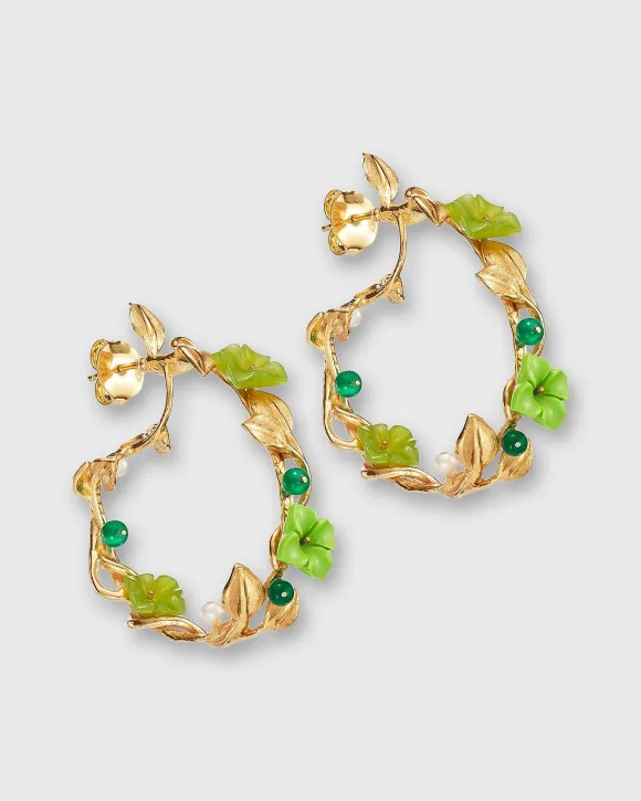 Mini Flower Whirl Earrings