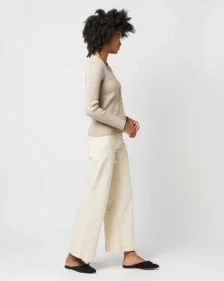 Nia Long-Sleeved Ribbed Cardigan