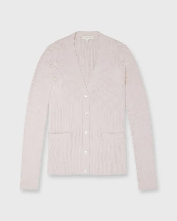 Nia Long-Sleeved Ribbed Cardigan