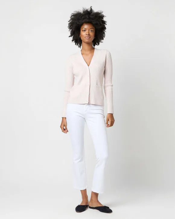 Nia Long-Sleeved Ribbed Cardigan