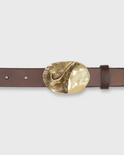 Oval Abstract Belt Buckle