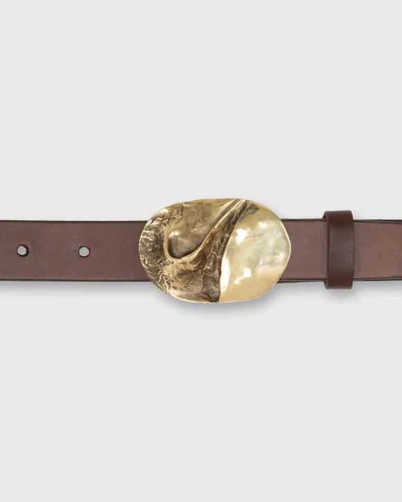 Oval Abstract Belt Buckle