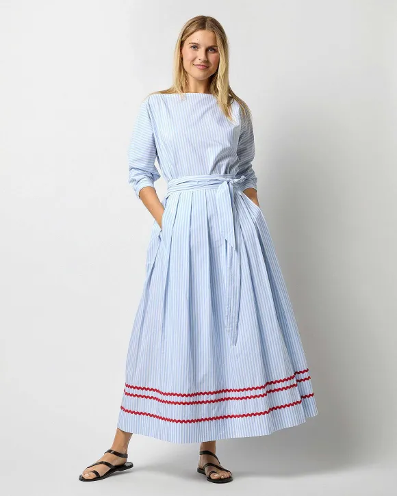Pleated Wrap Midi Skirt