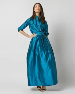 Pleated Wrap Skirt