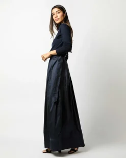 Pleated Wrap Skirt