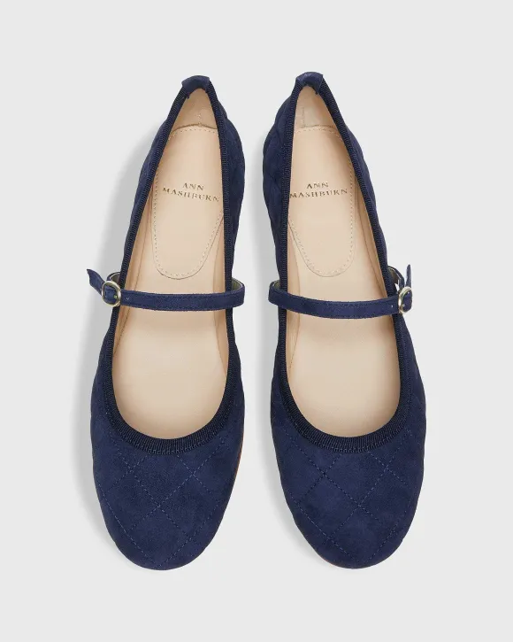 Quilted Mary Jane Ballet Flat