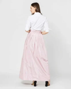 Reversible Pleated Wrap Skirt