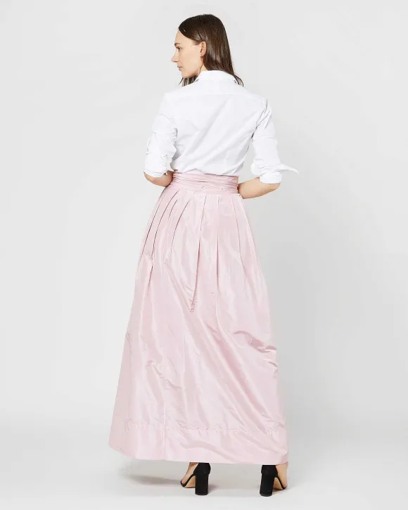Reversible Pleated Wrap Skirt