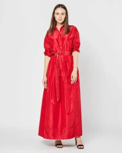 Reversible Pleated Wrap Skirt