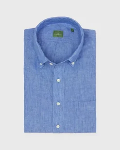 Short-Sleeved Button-Down Popover Sport Shirt