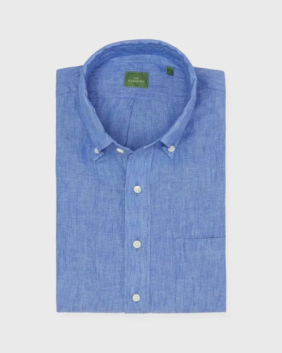Short-Sleeved Button-Down Popover Sport Shirt