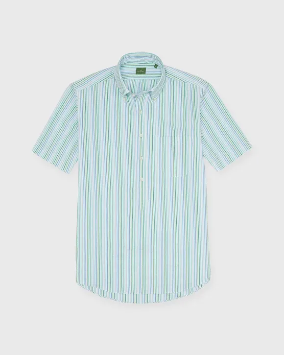Short-Sleeved Button-Down Popover Sport Shirt