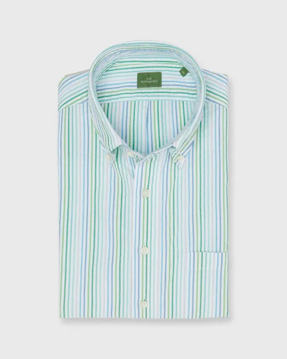 Short-Sleeved Button-Down Popover Sport Shirt
