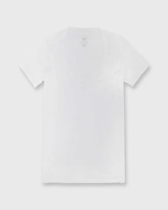 Short-Sleeved Deep-V Tee