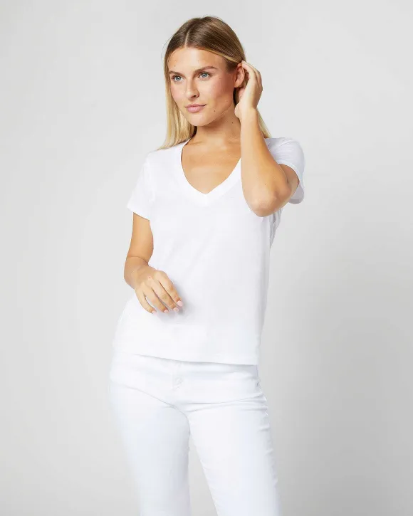 Short-Sleeved Deep-V Tee