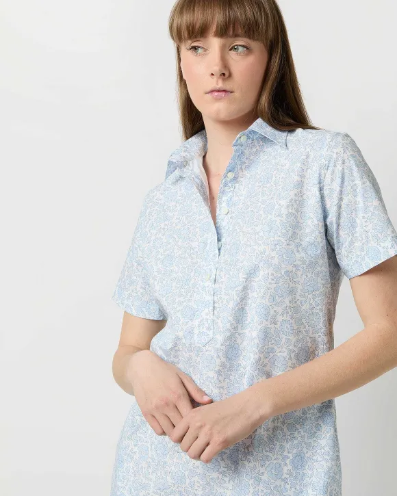 Short-Sleeved Popover Dress