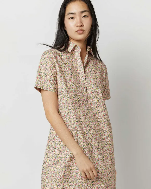 Short-Sleeved Popover Dress
