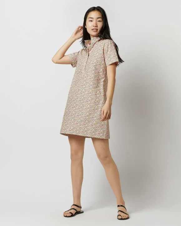 Short-Sleeved Popover Dress