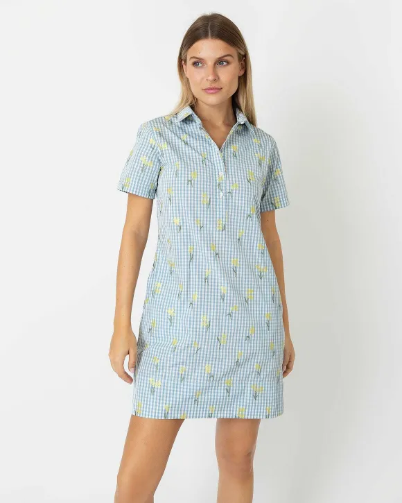 Short-Sleeved Popover Dress