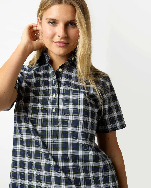 Short-Sleeved Popover Dress