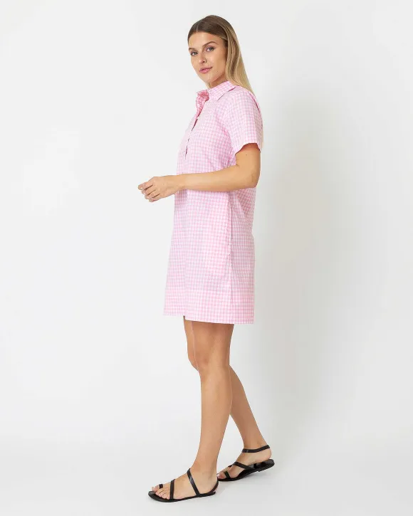 Short-Sleeved Popover Dress