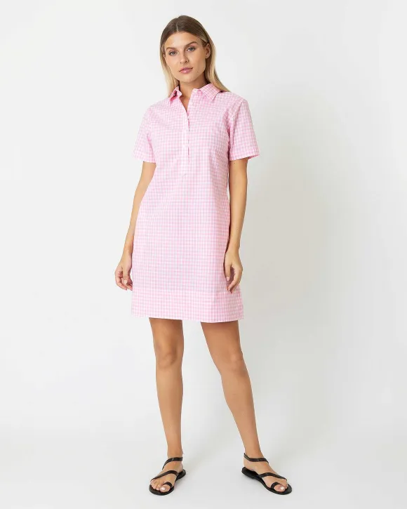 Short-Sleeved Popover Dress