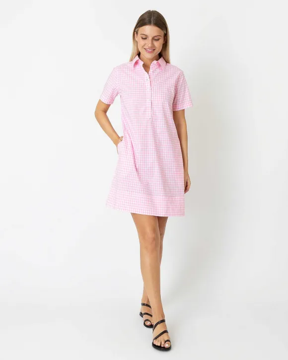 Short-Sleeved Popover Dress