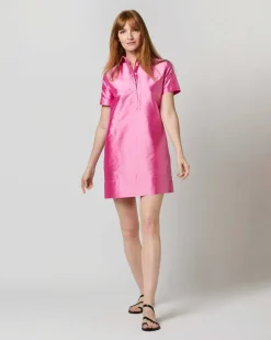 Short-Sleeved Popover Dress