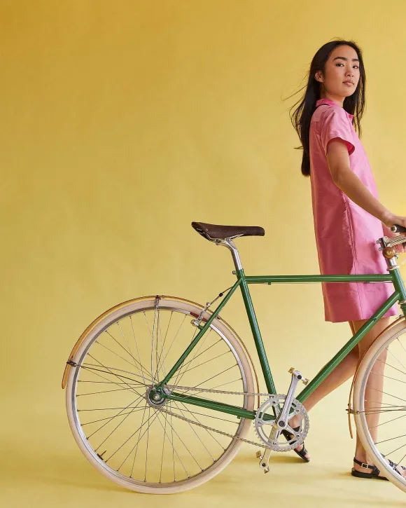 Short-Sleeved Popover Dress