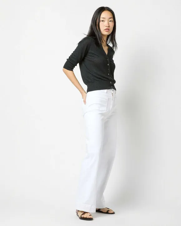 Short-Sleeved Rosie V-Neck Cardigan