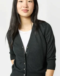 Short-Sleeved Rosie V-Neck Cardigan