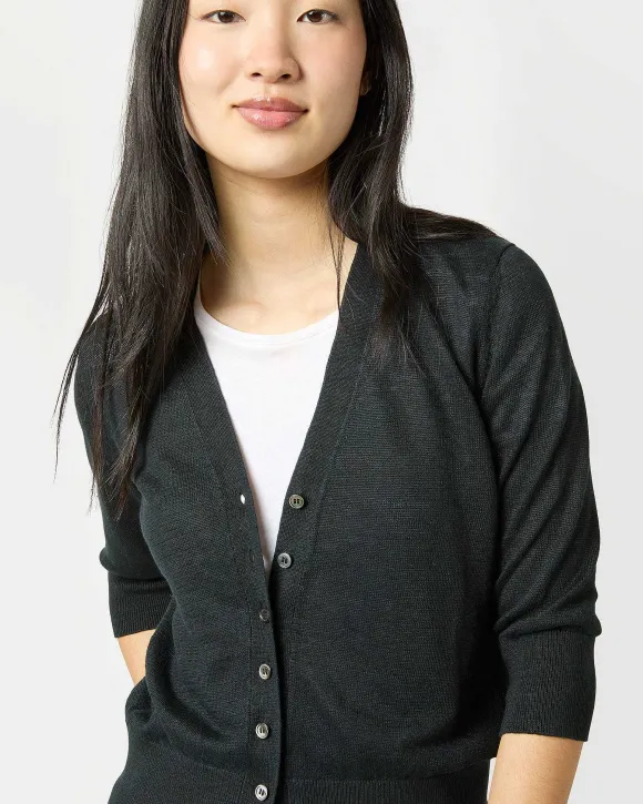 Short-Sleeved Rosie V-Neck Cardigan