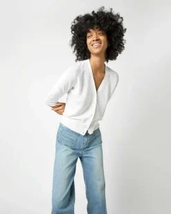 Short-Sleeved Rosie V-Neck Cardigan