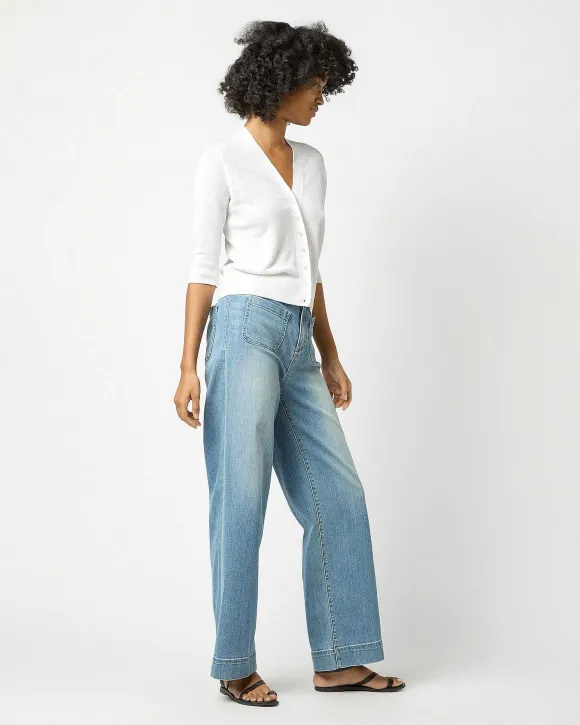 Short-Sleeved Rosie V-Neck Cardigan